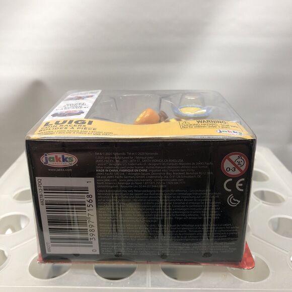 Nintendo Super Mario Bros. Mario Kart Luigi Pull-N-Go Coin Racers Toy Car - Picture 10 of 13